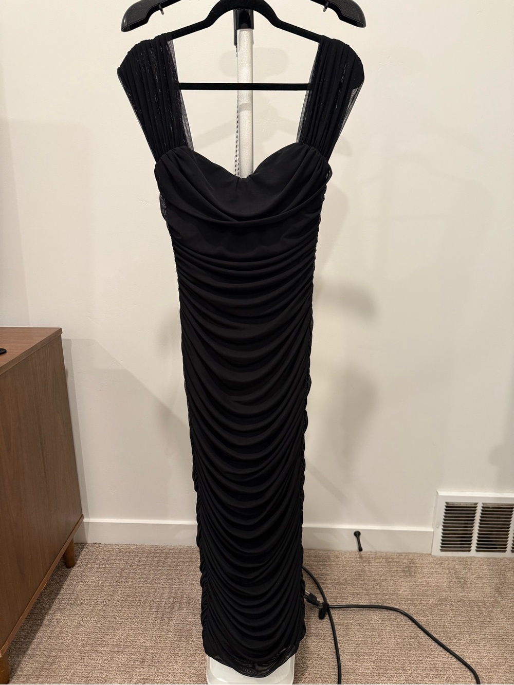 Alessandra Mesh Midi Dress (L)